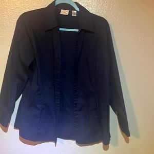 Dark Blue collar Blouse